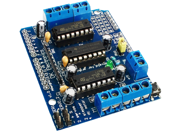 Placa protoboard utilizada no robô